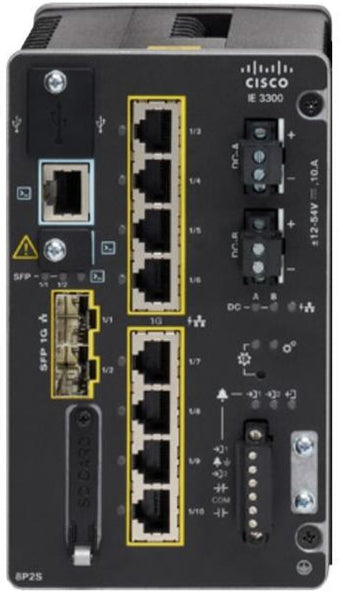 Cisco Catalyst IE3300 Rugged Series Modular: CATALYST IE3300 WITH 8 GE POE+ AND 2 GE SFP, MODULAR, NE