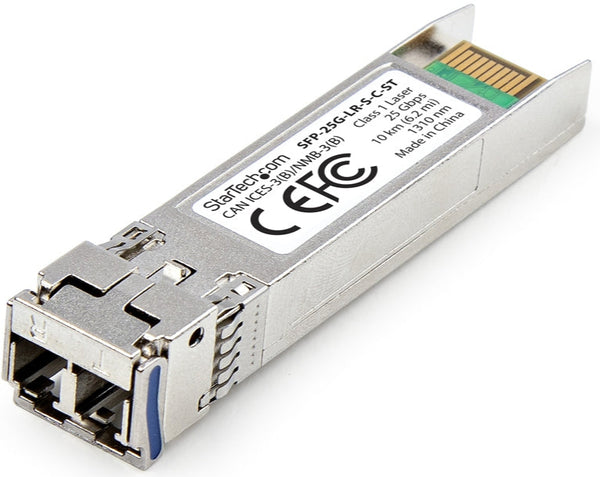 CISCO SFP-25G-LR-S COMPATIBLE SFP28 MODULE, 25GBPS SINGLE MODE FIBER (SMF), 10KM (6.2MI), LC CONNECTOR, 1310NM, MSA 25 GIGABIT OPTICAL TRANSCEIVER: